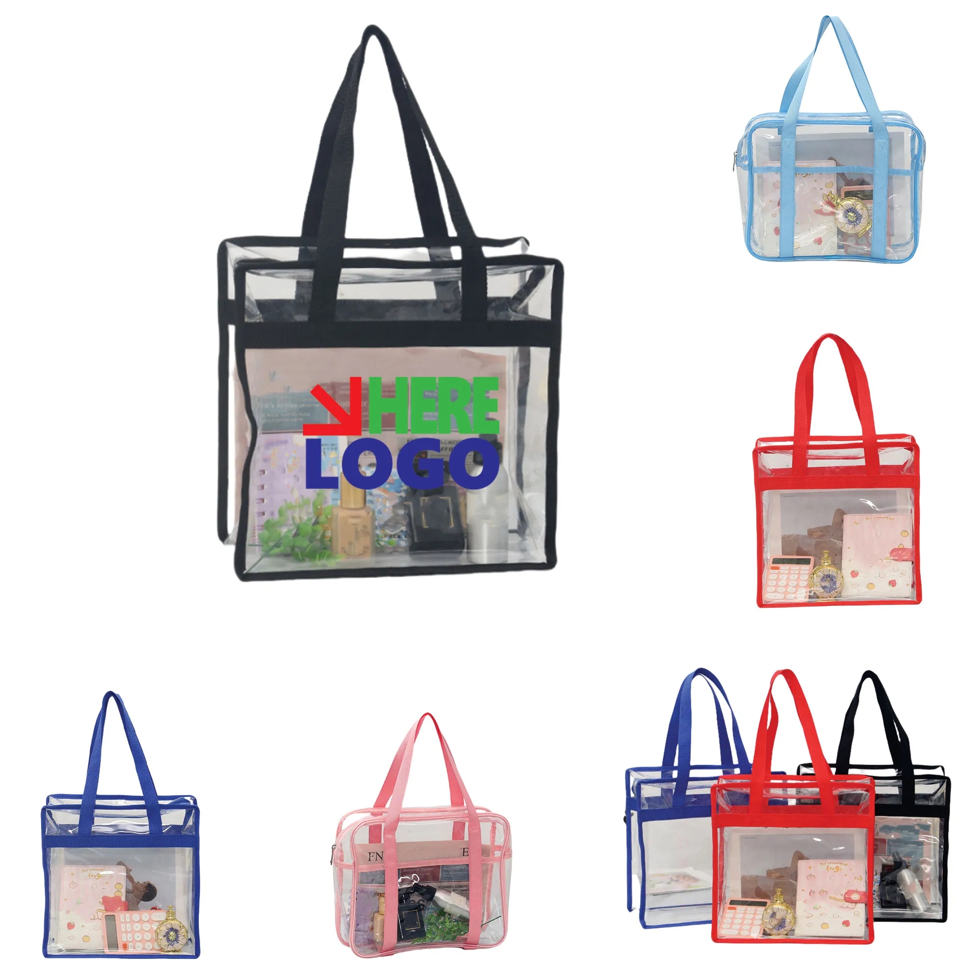 PVC Toiletry Transparent Tote Bag 3