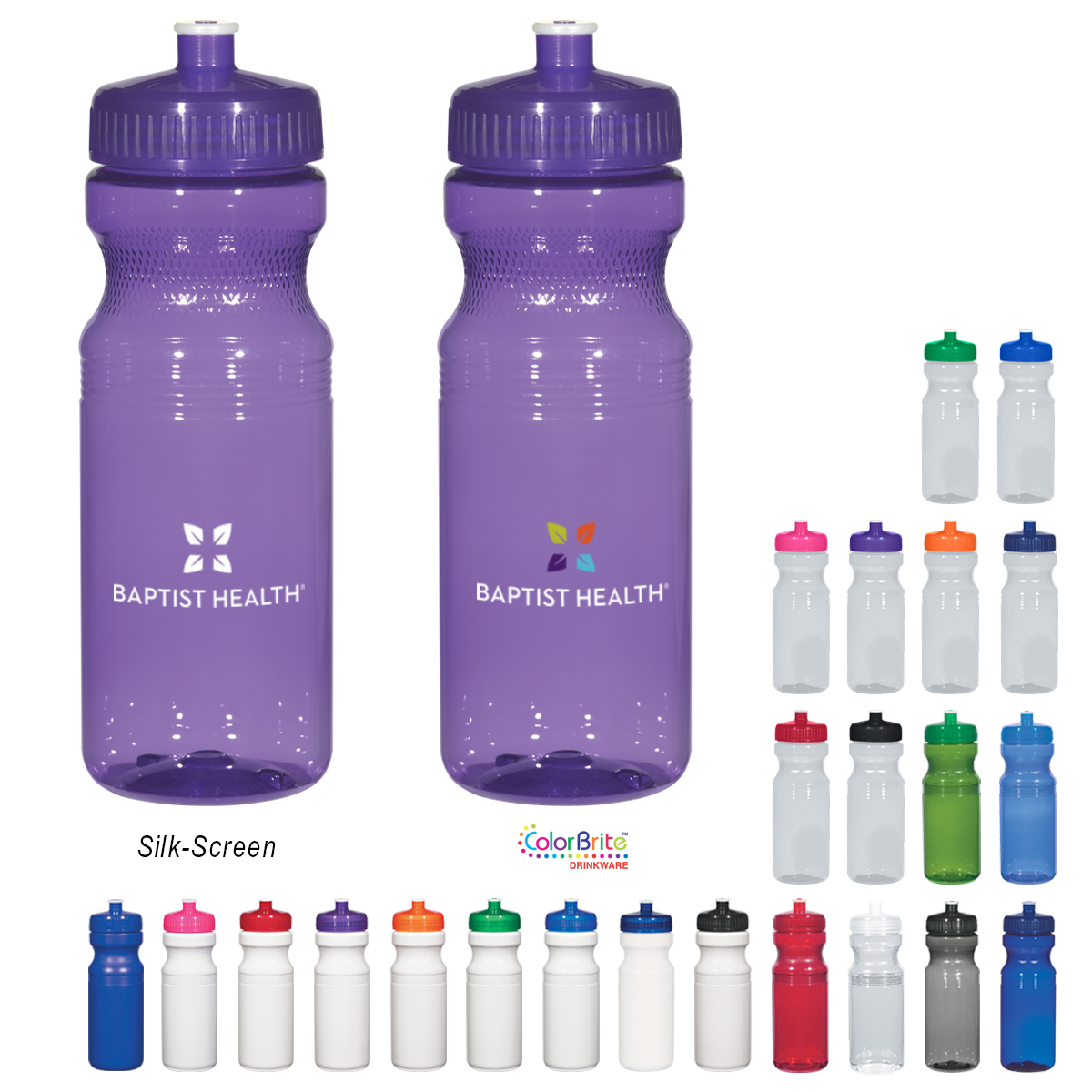 24 Oz. Poly-Clear™ Fitness Bottle 12