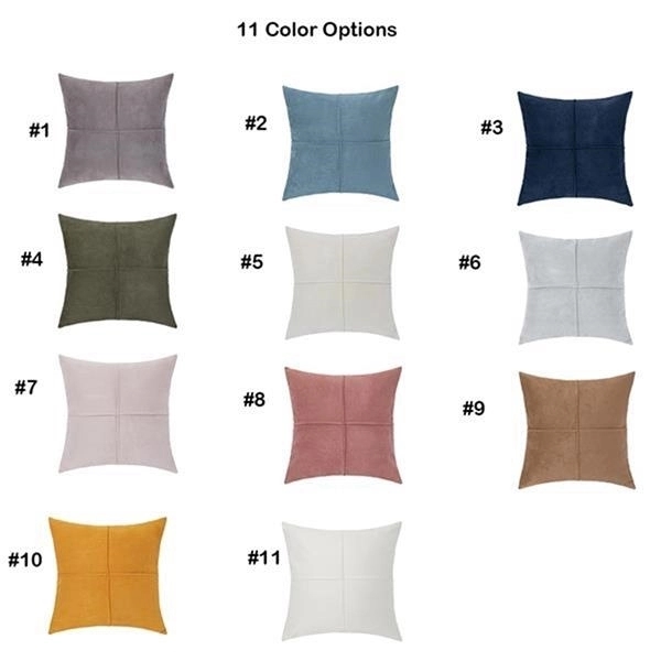 Suede Decorative Throw Pillow Covers 7