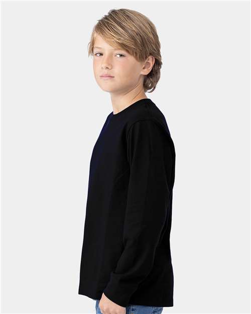 Youth Cotton Long Sleeve Tee - 3311 45