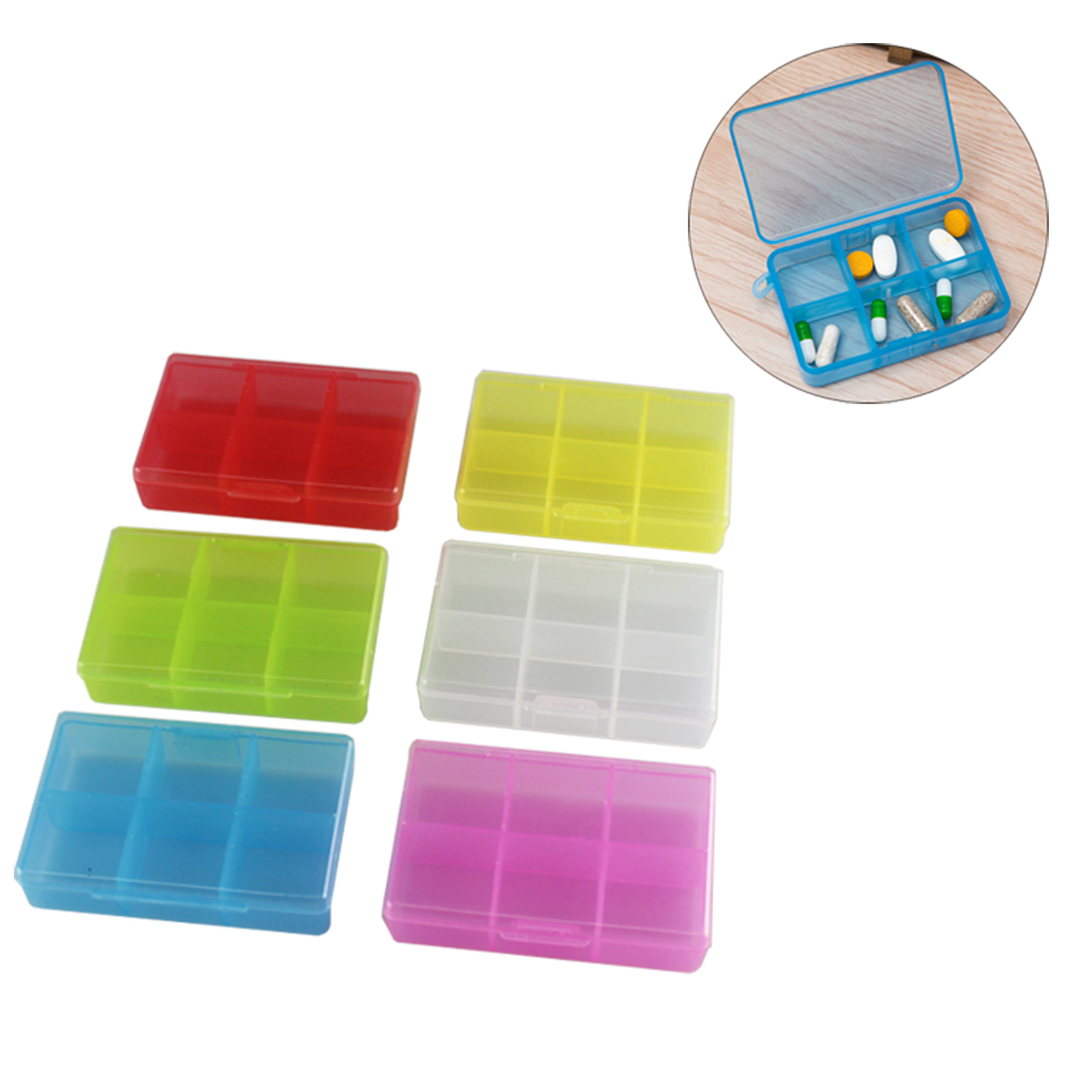 Translucent Pill Case Pill Storage Jewelry Box 2
