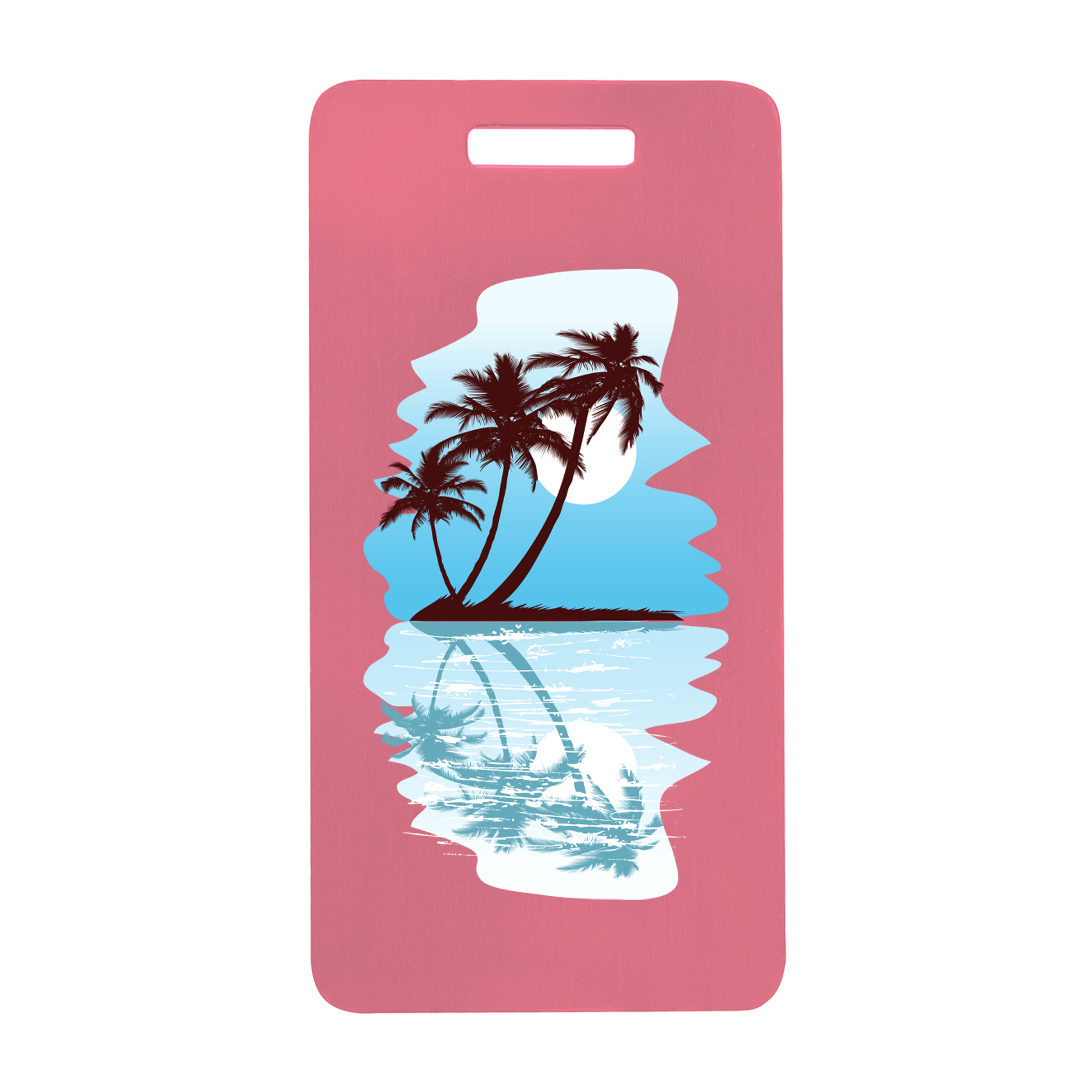 3 7/8" x 2" Anodized Aluminum Luggage Tag 13