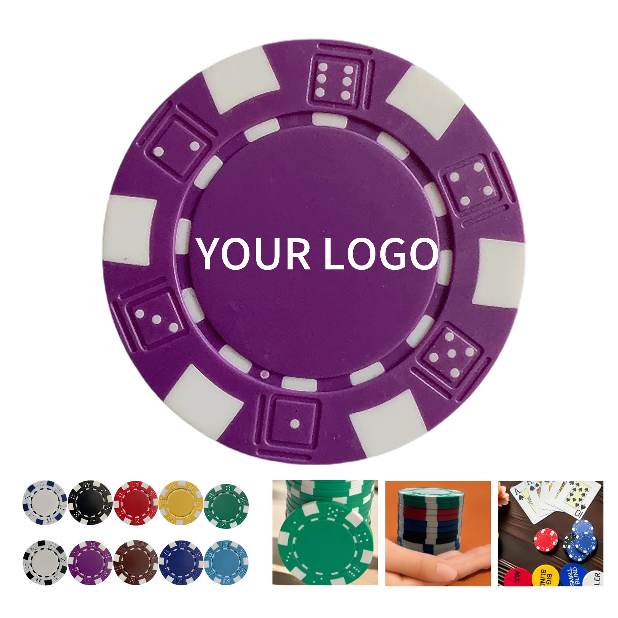 Durable ABS Poker Chip with Logo 3