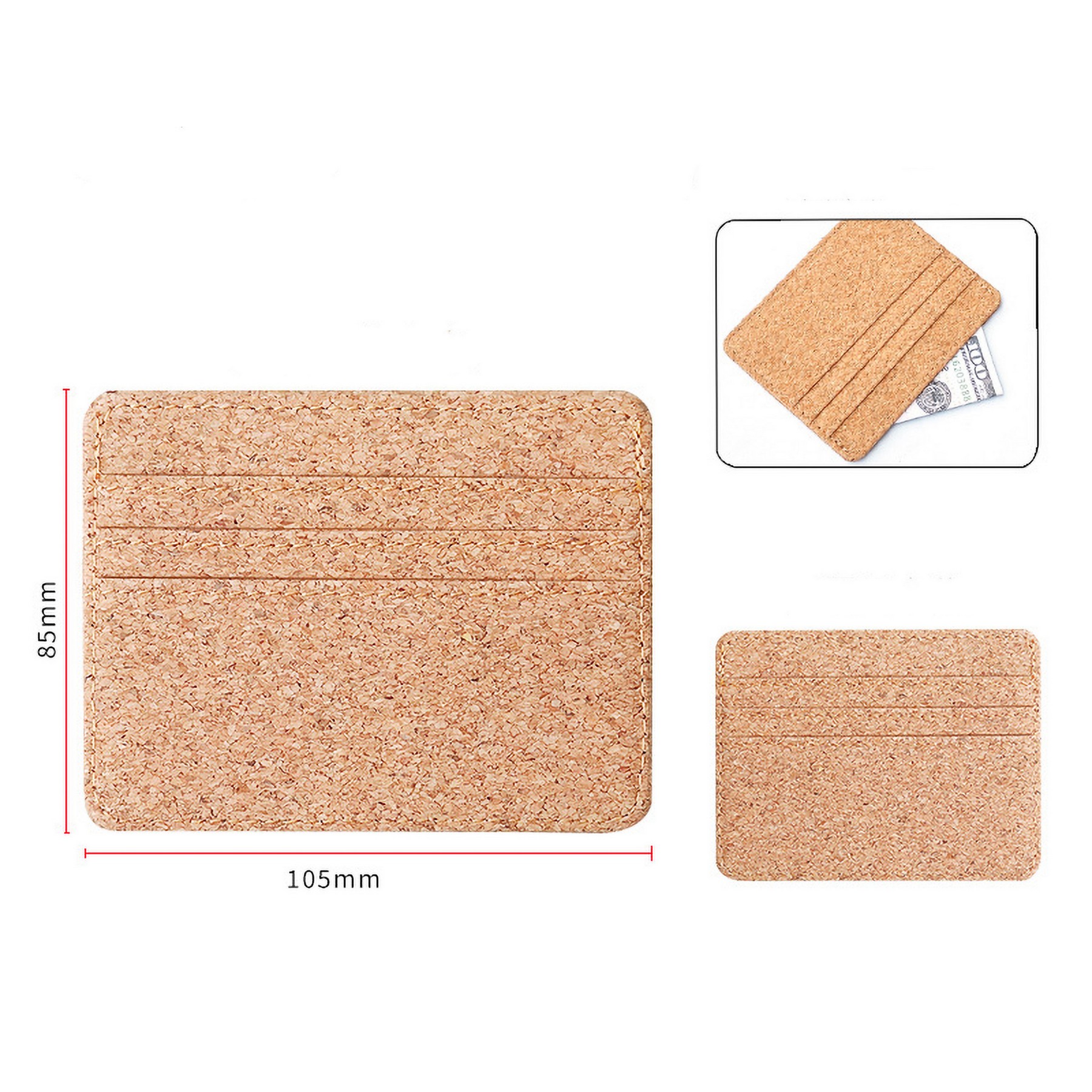 Natural Cork Card Sleeve Cork Wallet 2