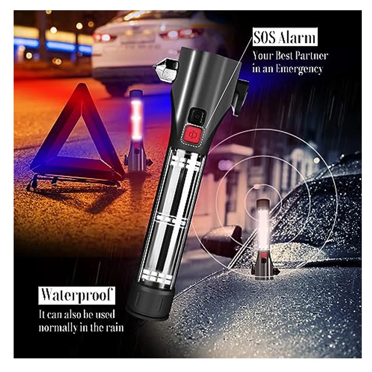 Car Safety Hammer Flashlight 2