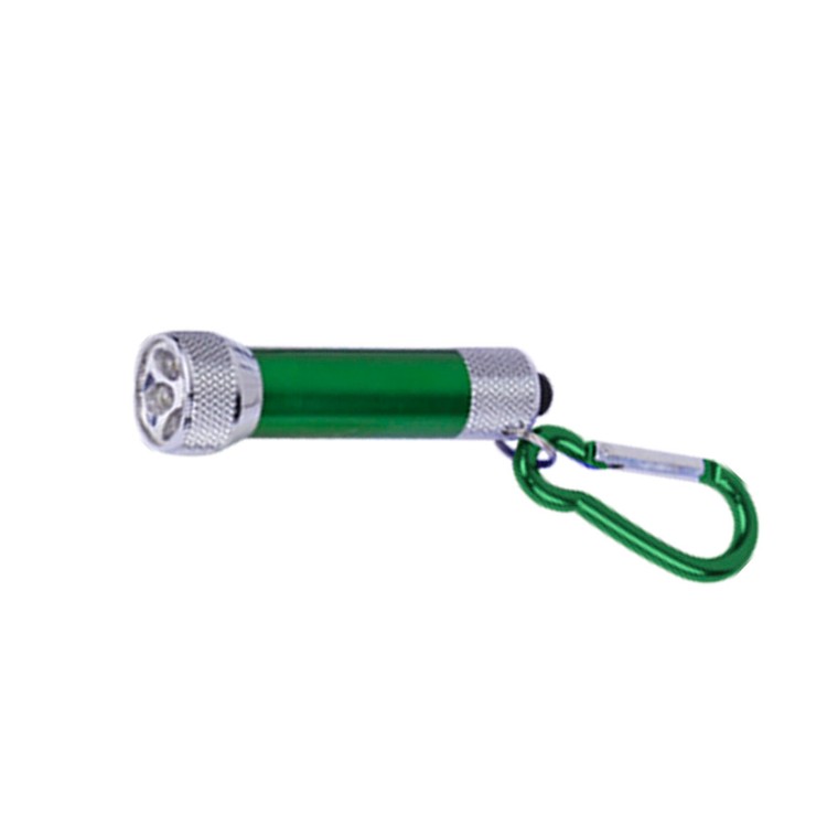 5 LED Metal flashlight with carabiner 3