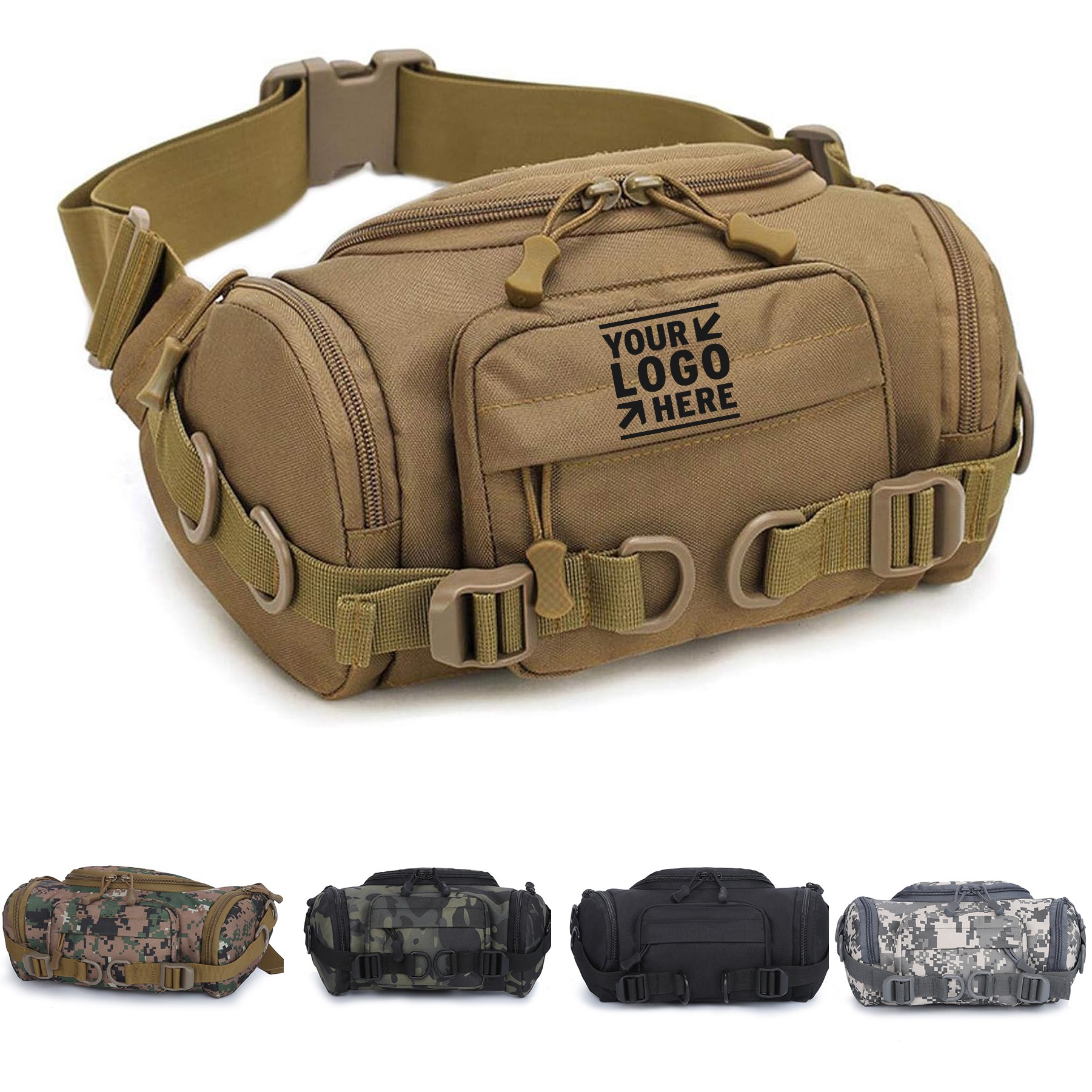Men Women Portable Travel Hiking Tactical Fanny Pack Military Waist Bum Bag 2