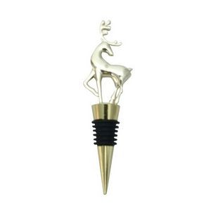 Charming Festive Reindeer Head Wine Stopper Cork 14