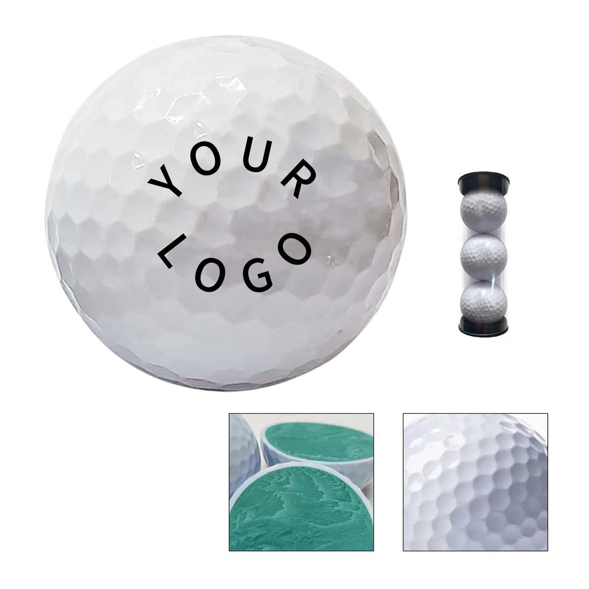 Golf Balls Three Pack in Tube for Sports or Gifts 3