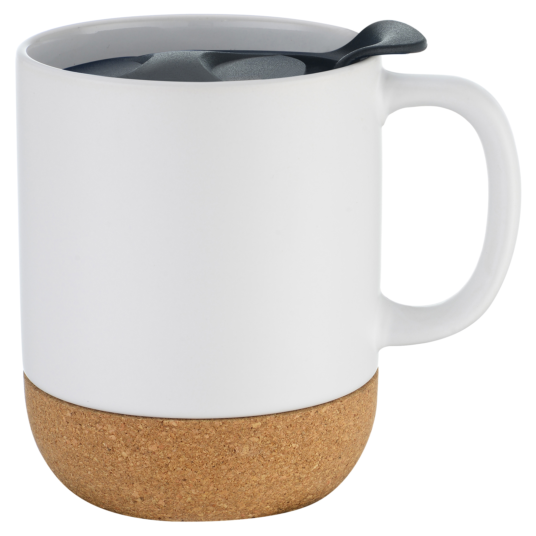 CorkLuxe Ceramic 12oz Mug With Matte Finish and Cork Bottom 8