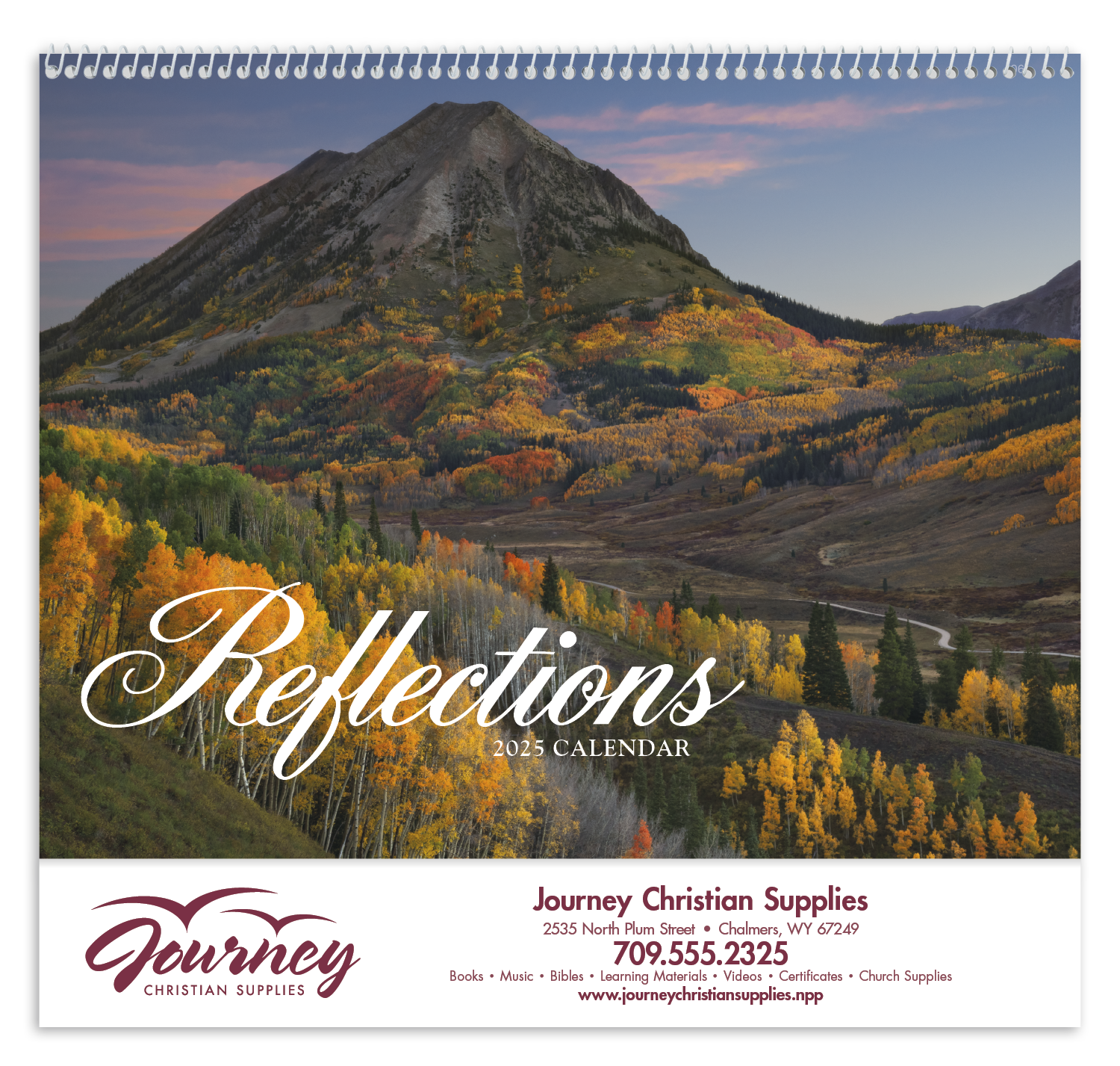HotLine® Products Reflections (Non-Denominational) Appointment Calendar - Spiral 4