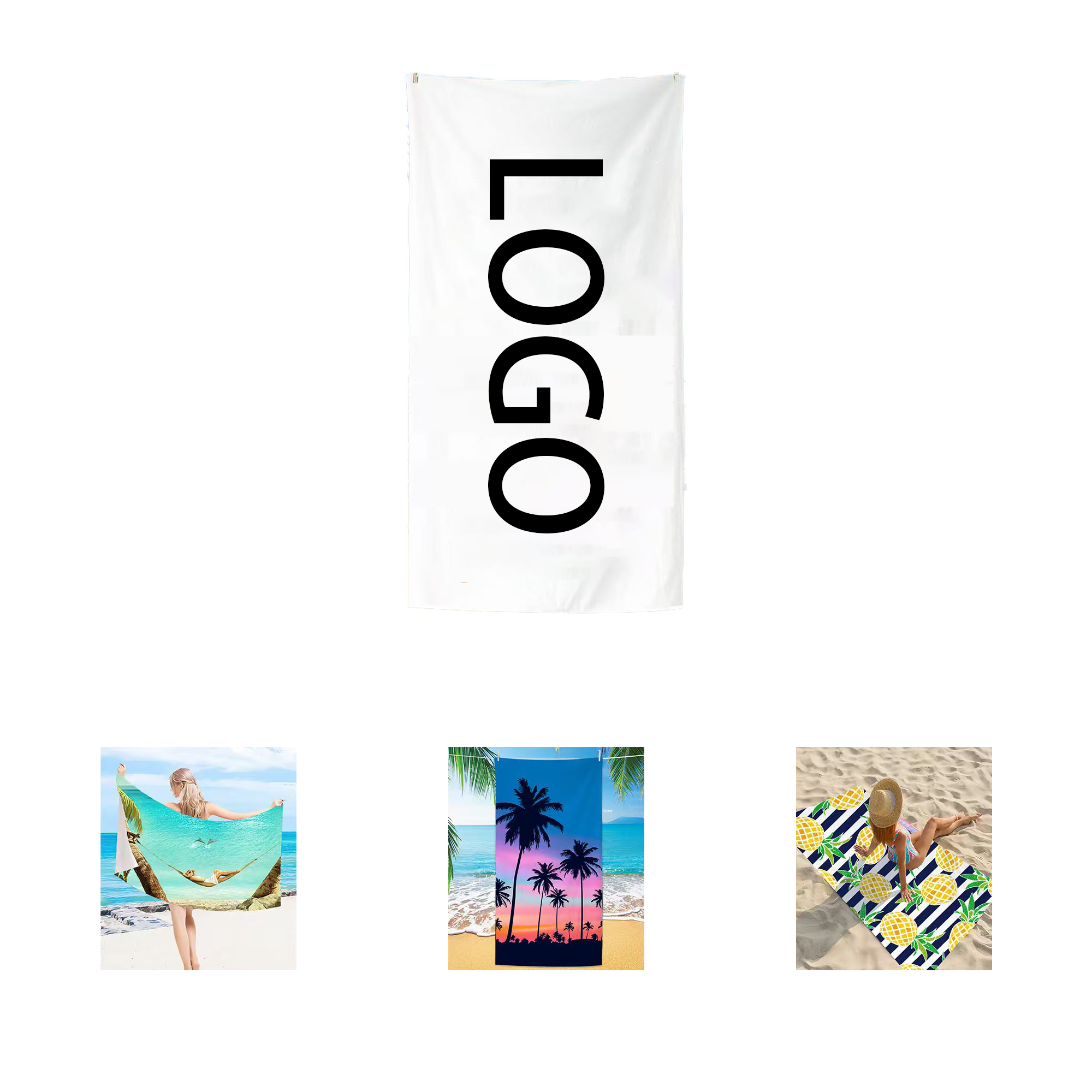 Quick-Dry Microfiber Beach Swim Towel 1