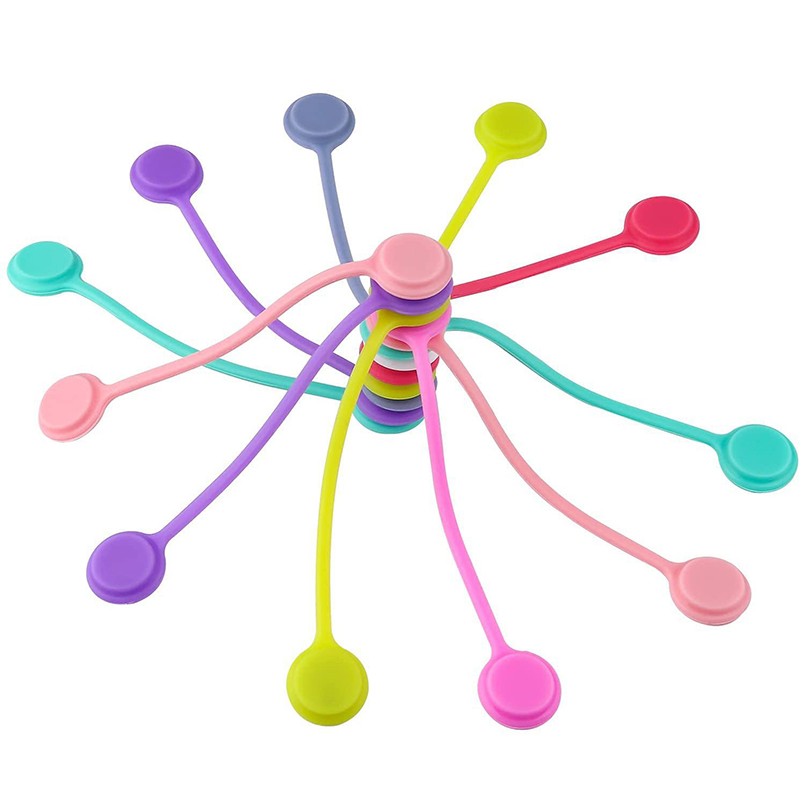 Silicone Magnetic Clips Cable Straps Cord Organizers 6