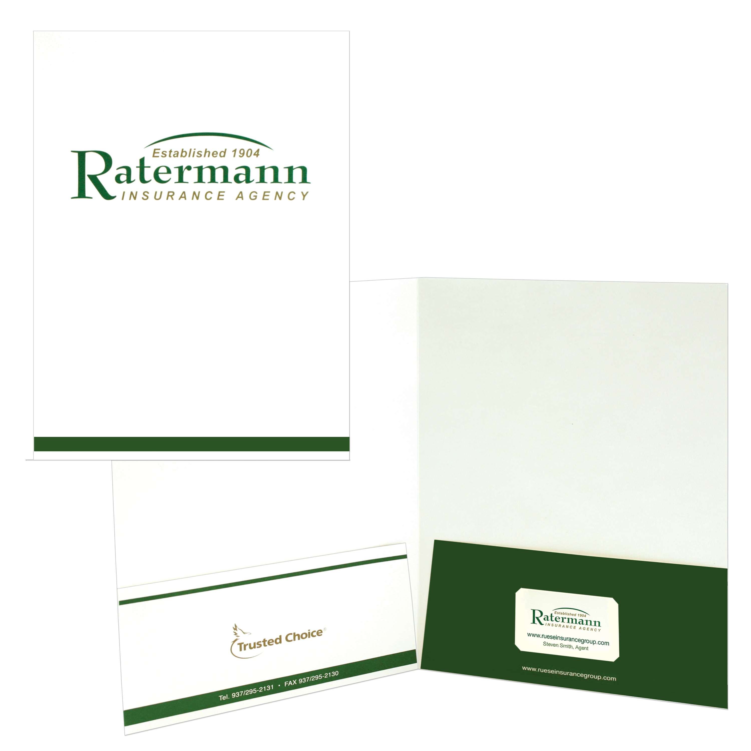 Quick Ship Pocket Folder Printed Two PMS Colors 42