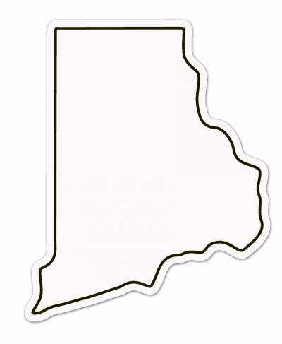 Rhode Island State Shape Magnet - Full Color 2