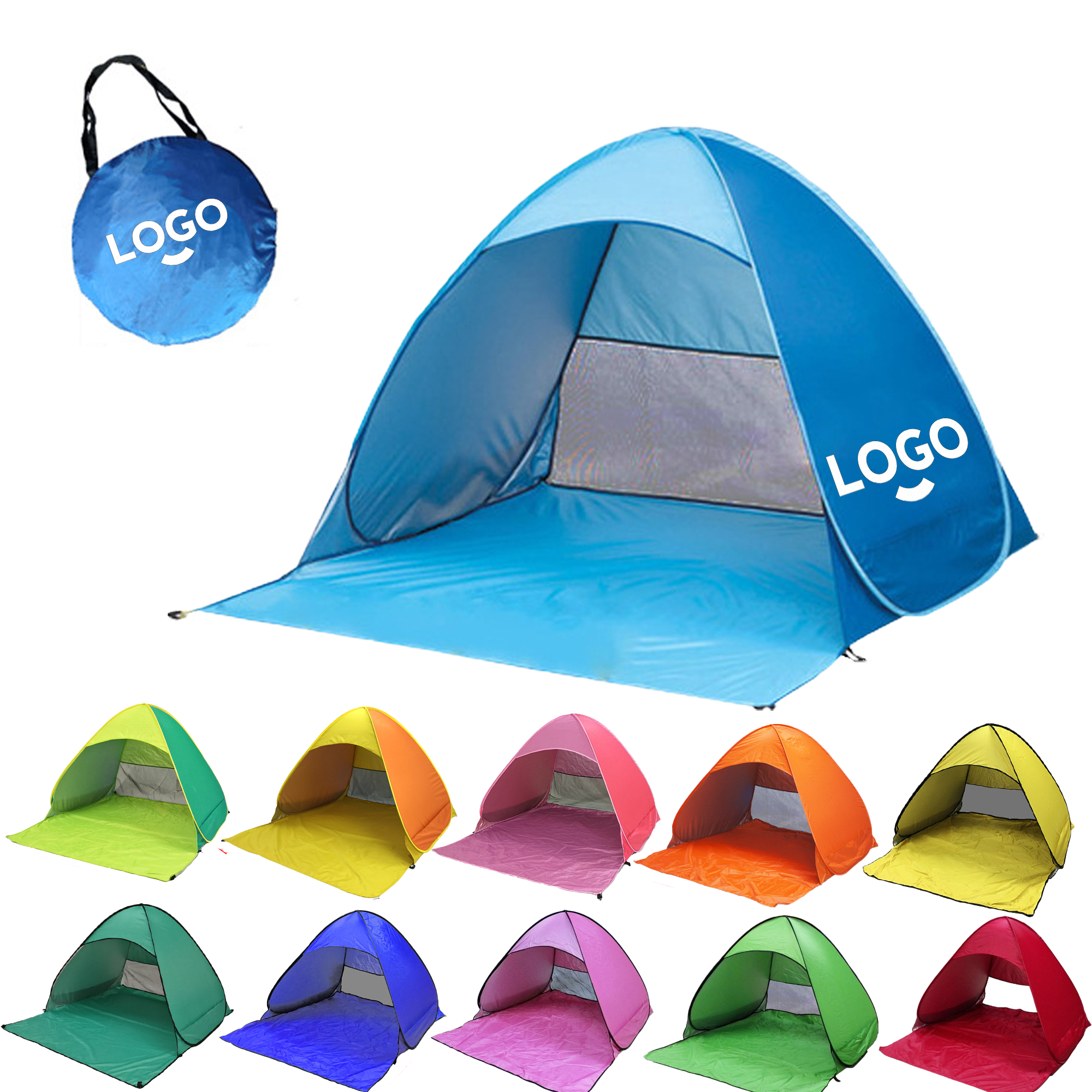 Automatic Pop Up Instant Portable Outdoors Beach Tent Sun Sh 2