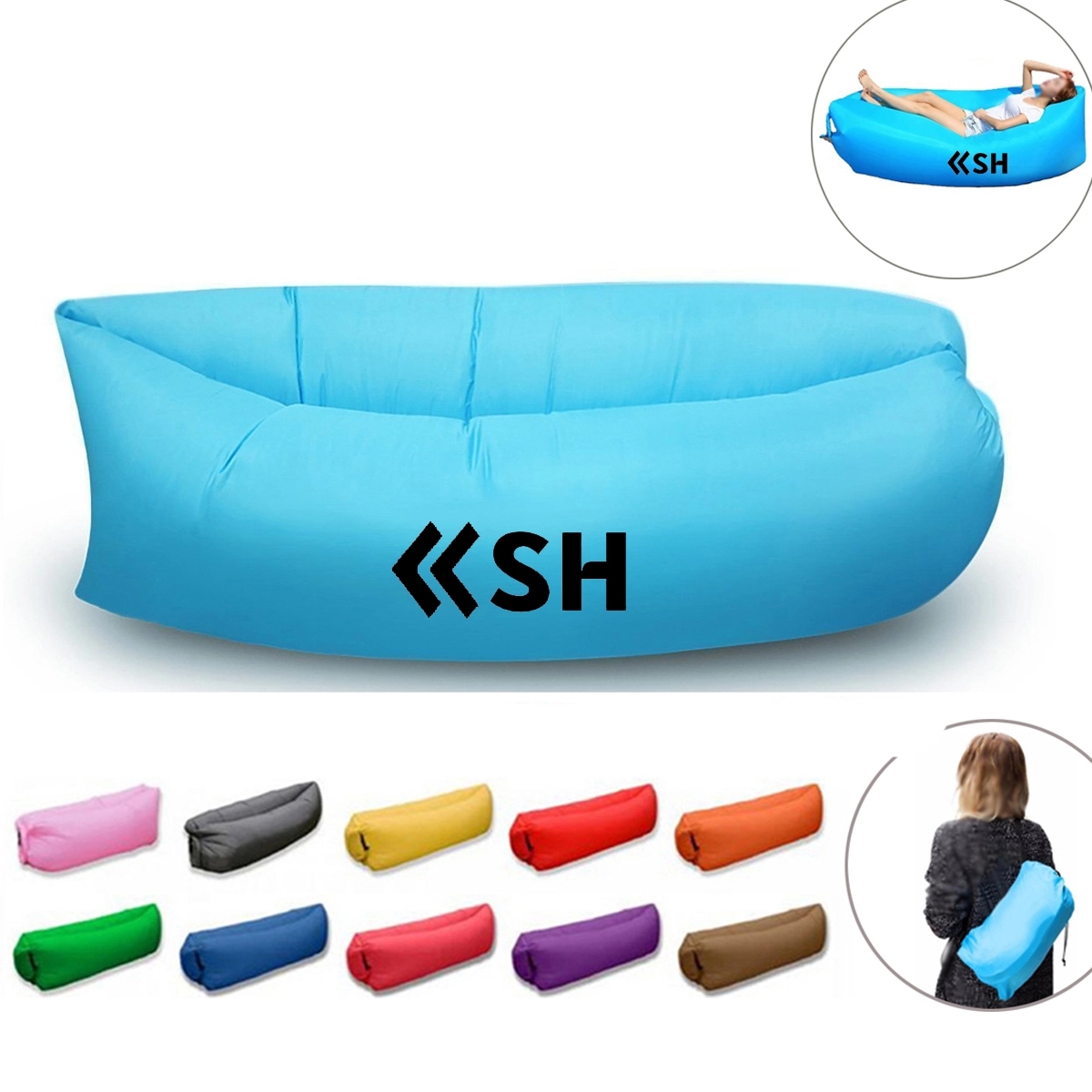 Inflatable Lounger Air Sofa Hammock 2