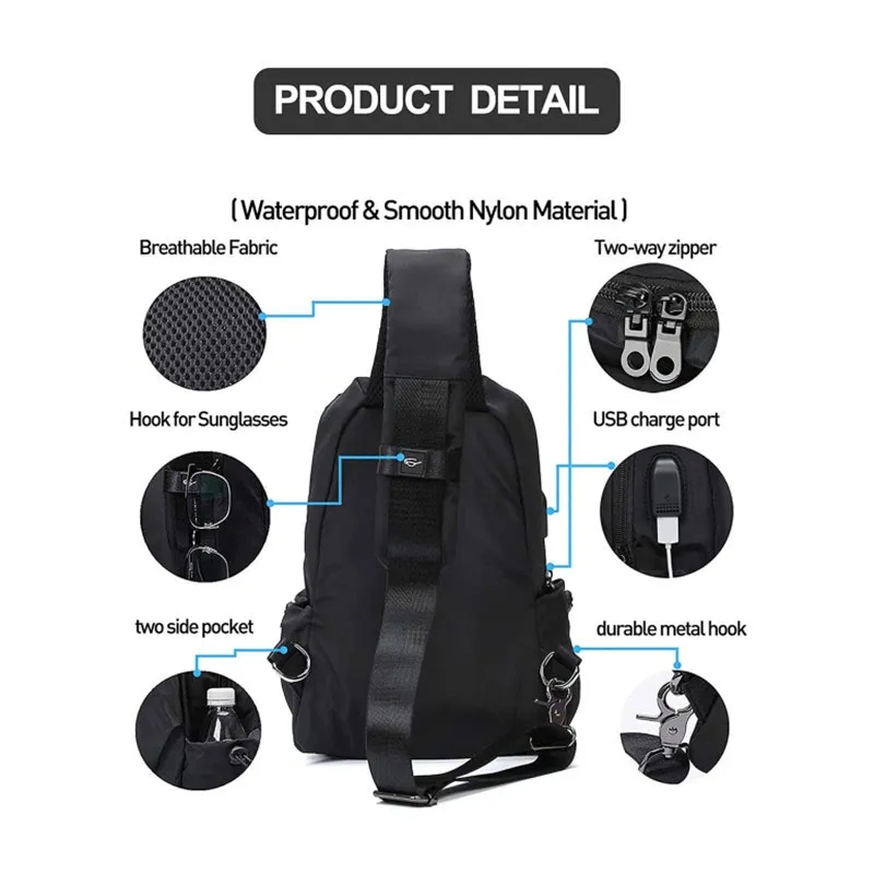 Small Sling Crossbody Backpack Shoulder Bag 4