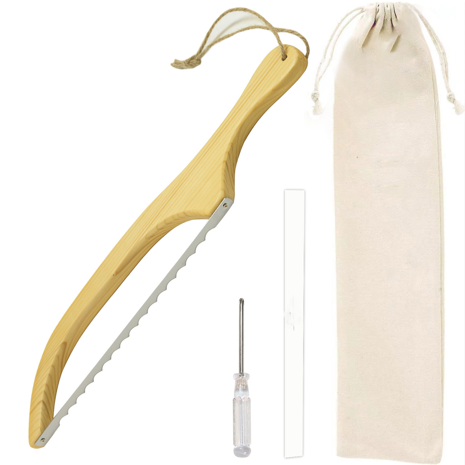 Wooden Serrated Bread Knife 2