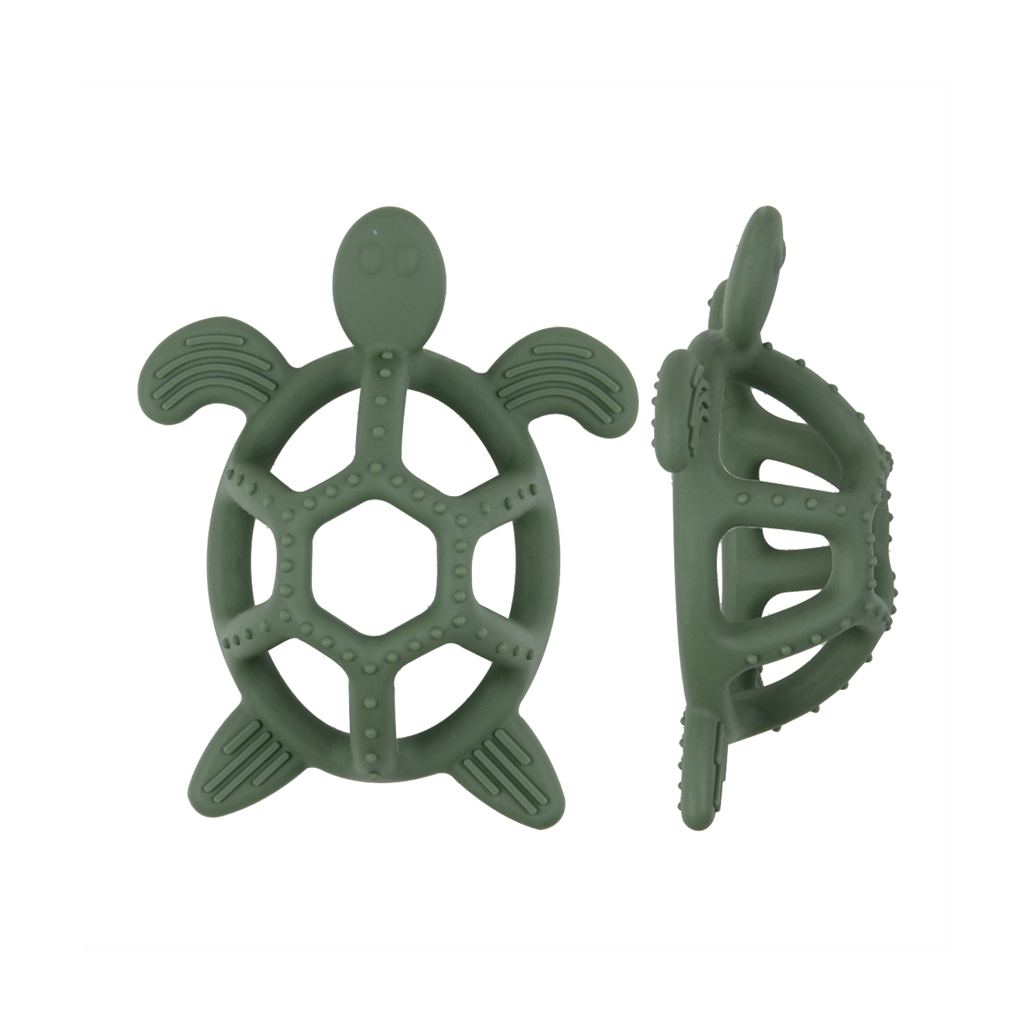 3D Turtle Model Teether Silicone Toy For Babie 8