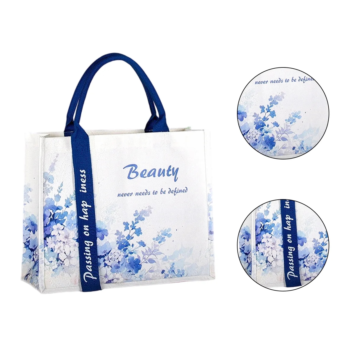 Eco Cotton Canvas Tote Bag With Boxy Gusset Custom Logo, custom tote bag with logo imprint 2