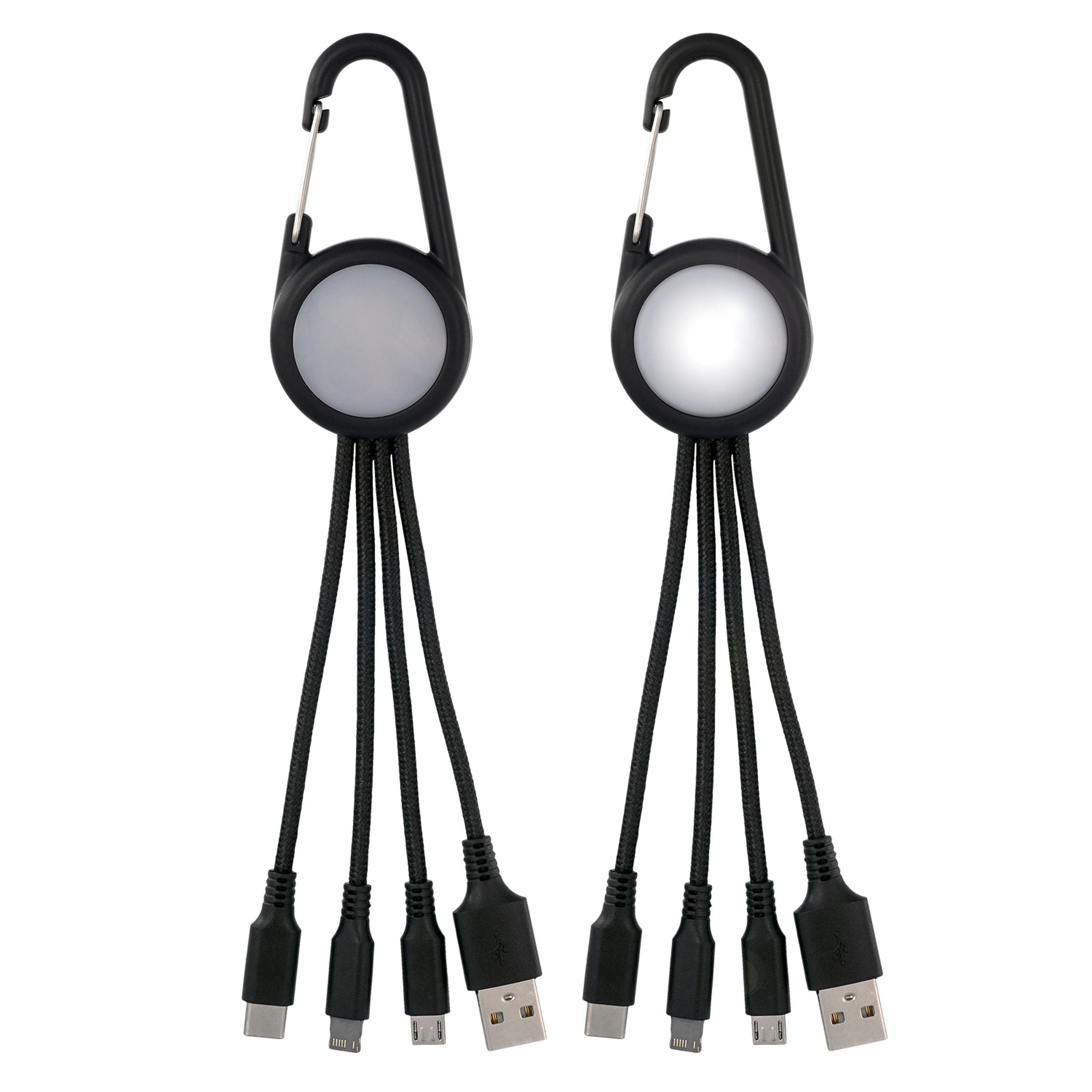 LIGHT UP 3-IN-1 CARABINER CHARGING CABLE 5