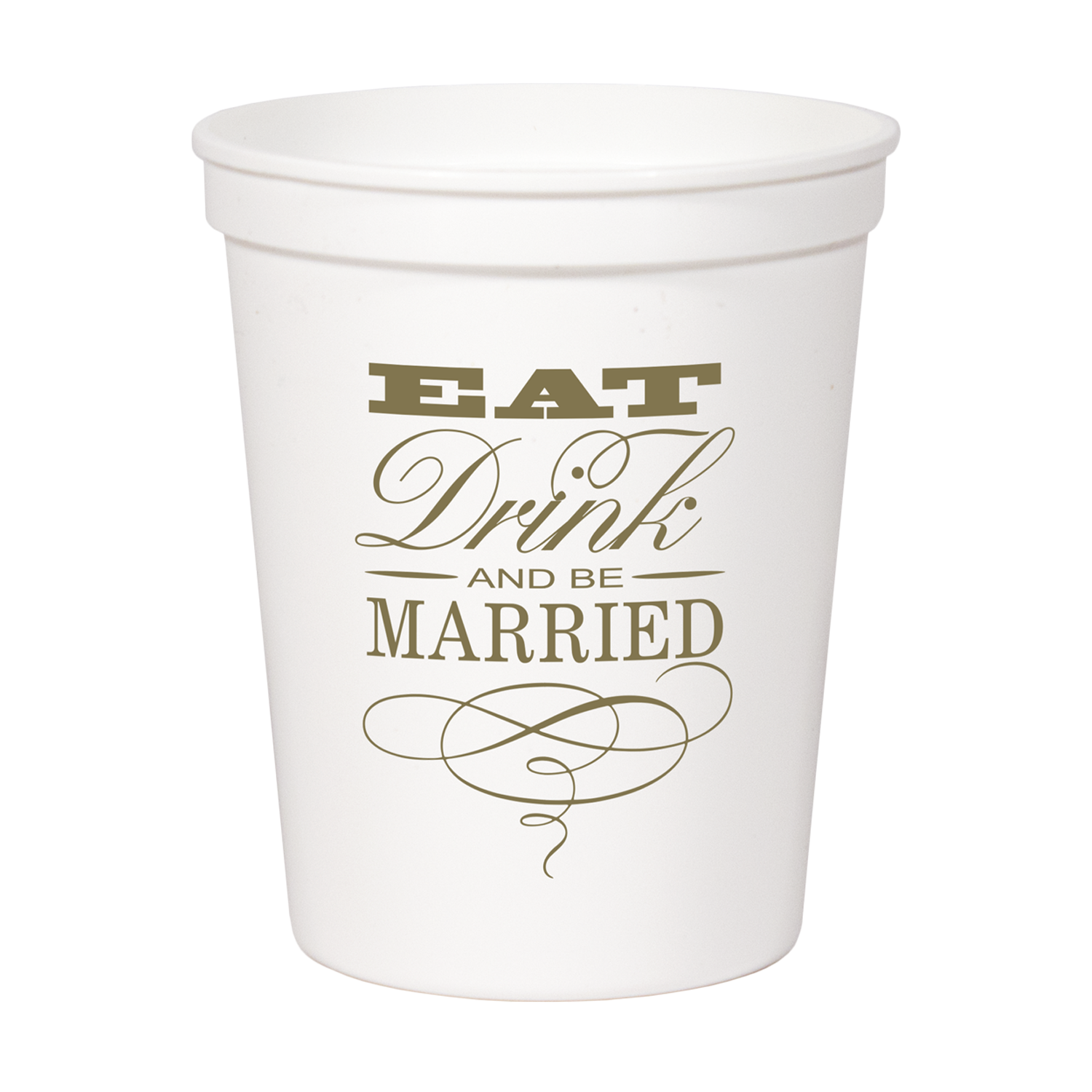 16 oz Smooth White Stadium/Souvenir Cup