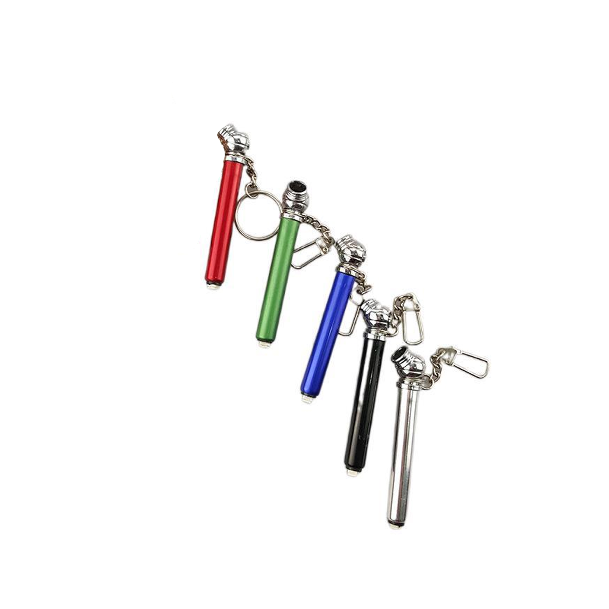 Colored Mini Tire Pressure Gauge With Chain 3