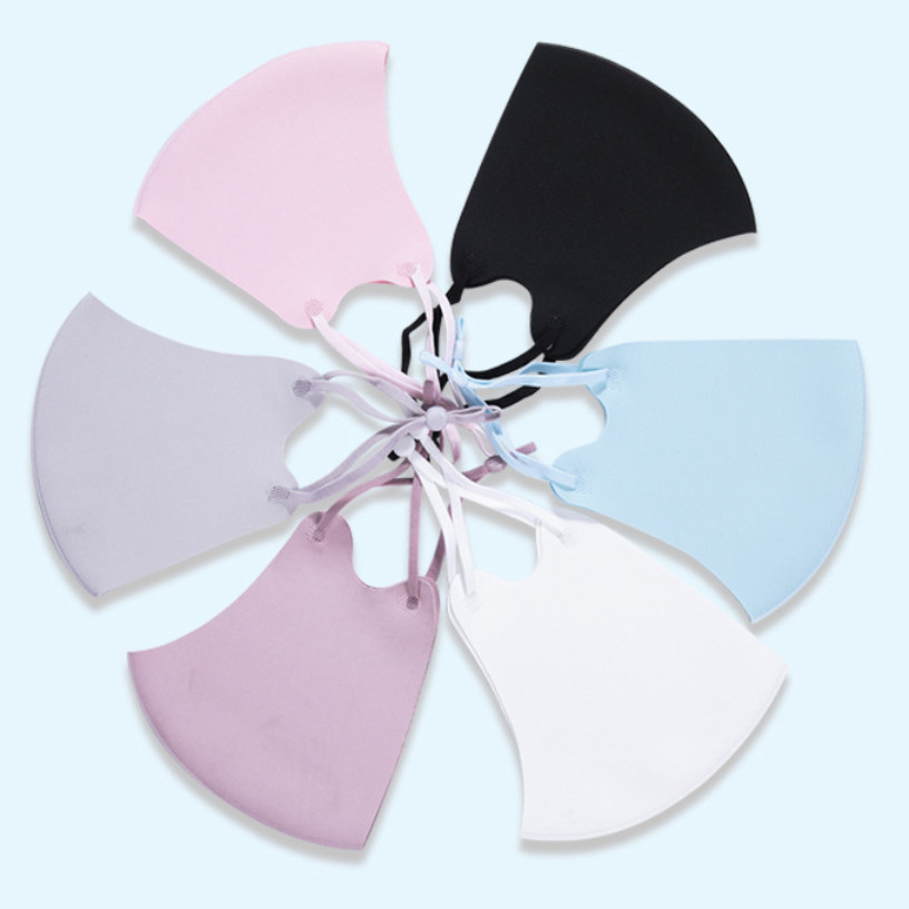 Ice silk face summer breathable washable masks 6