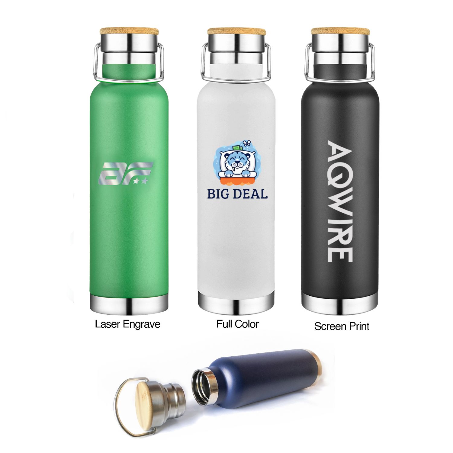 20oz Insulated Bottles, custom water bottle with logo imprint 2