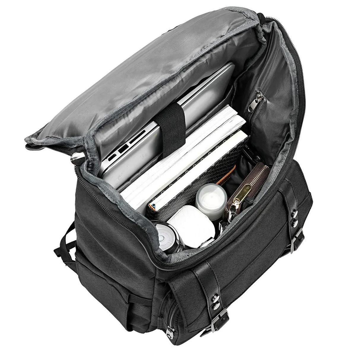 20L Waterproof Business Men'S Retro Office Laptop Backpack 2