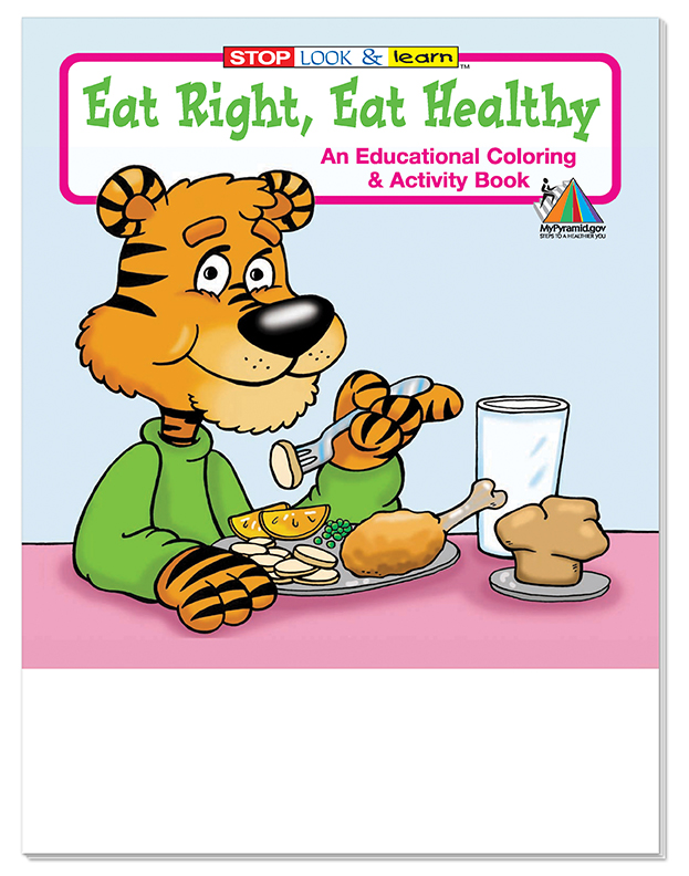 COLORING BOOK - Eat Right, Eat Healthy Coloring & Activity Book 3