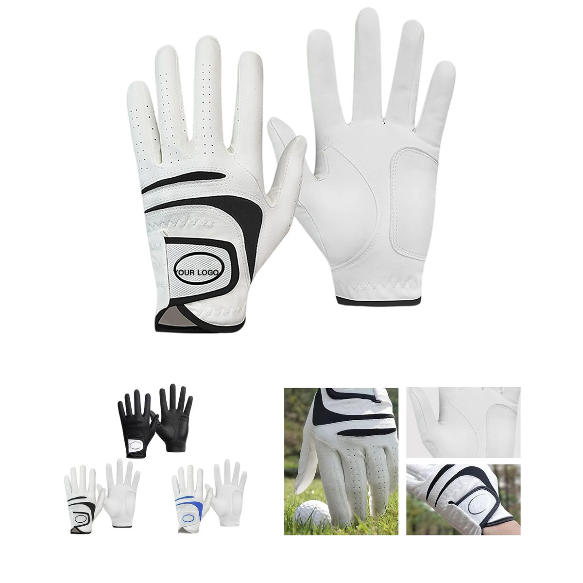 Breathable Nylon Golf Gloves 2