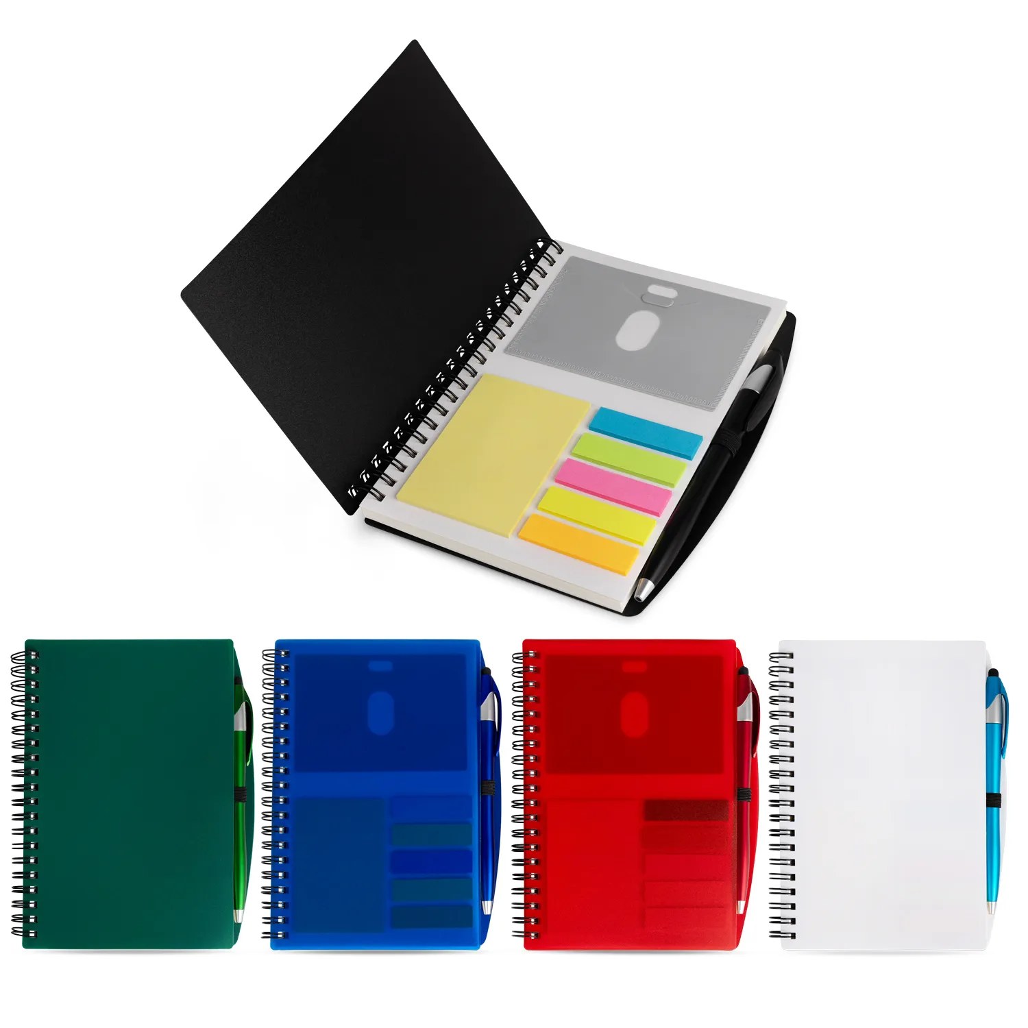 SpiralScript 5.5 x 7 Plastic Spiral Journal with Pen 24