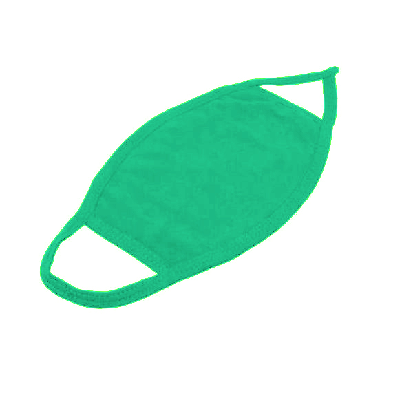 Light Green Cotton Face Mask 3