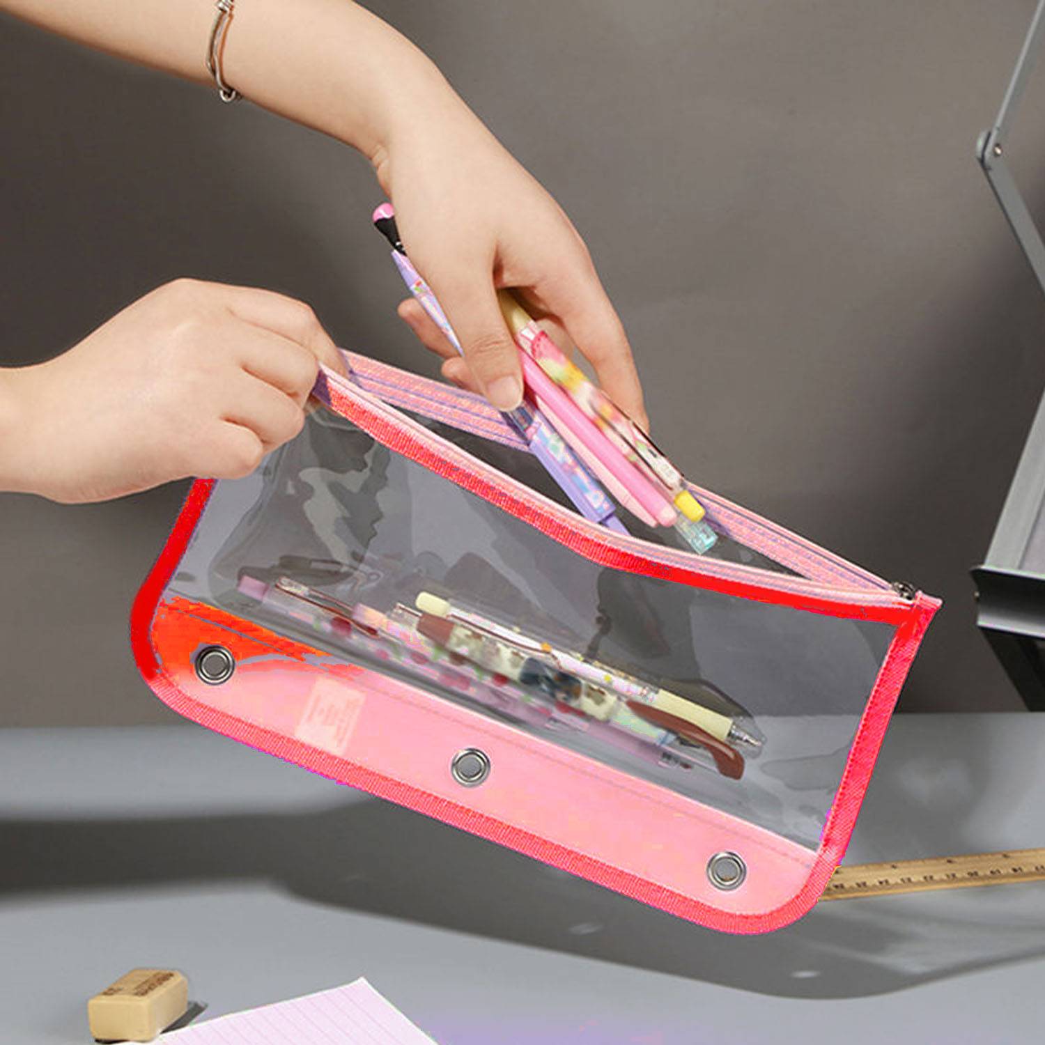 Oxford Three-Hole Pencil Case 3
