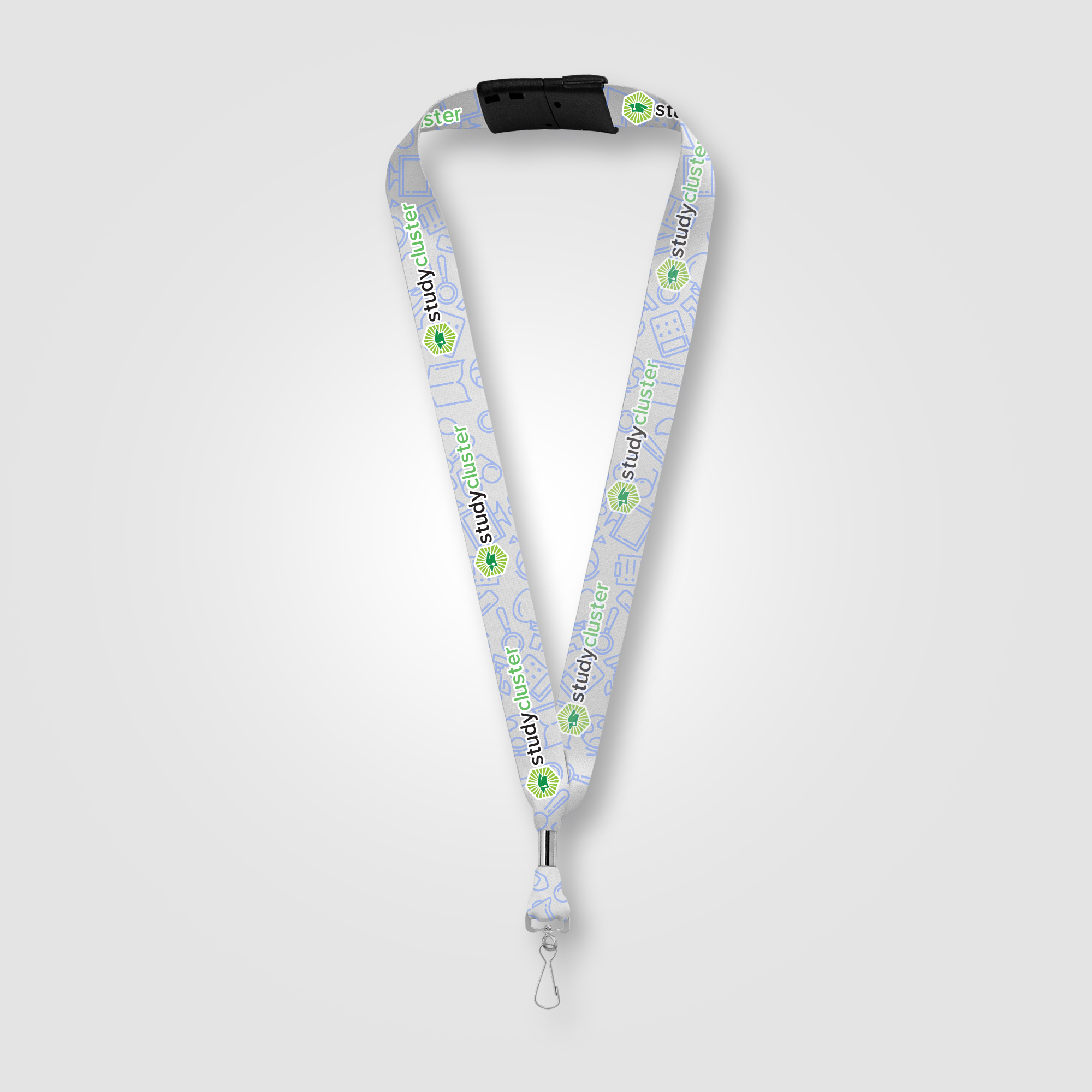 Orris rPET J Hook Breakaway Lanyard - 36" x 1"
