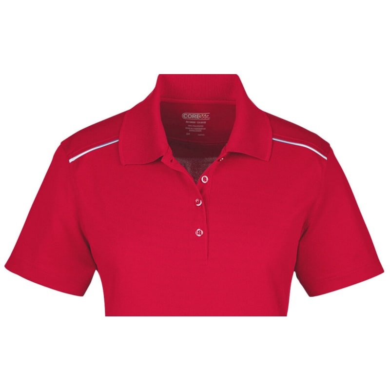 CORE365 Ladies' Radiant Performance Piqué Polo With Reflective Piping 12