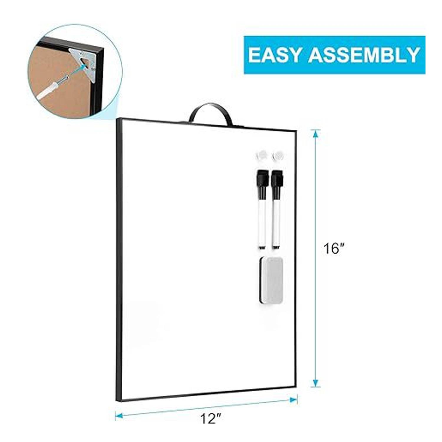Portable Office Small Aluminum Framed White Board 7