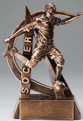 6-1/2" Ultra Action Male Soccer Player Sports Resin 1