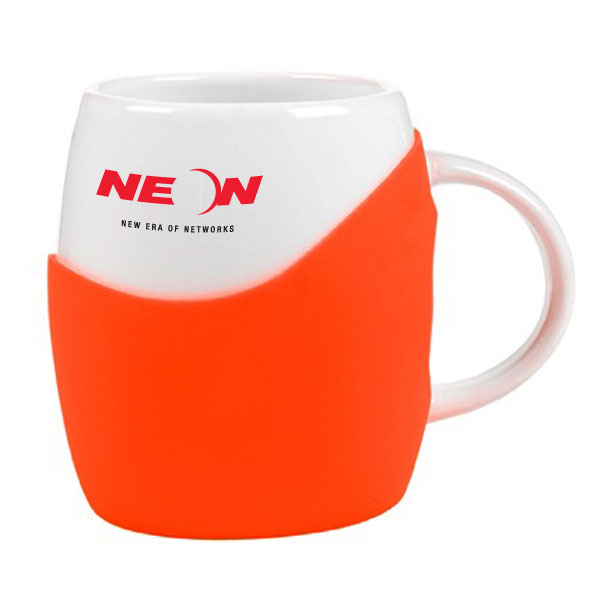 14 oz Rotunda with Silicone Band Mug 13