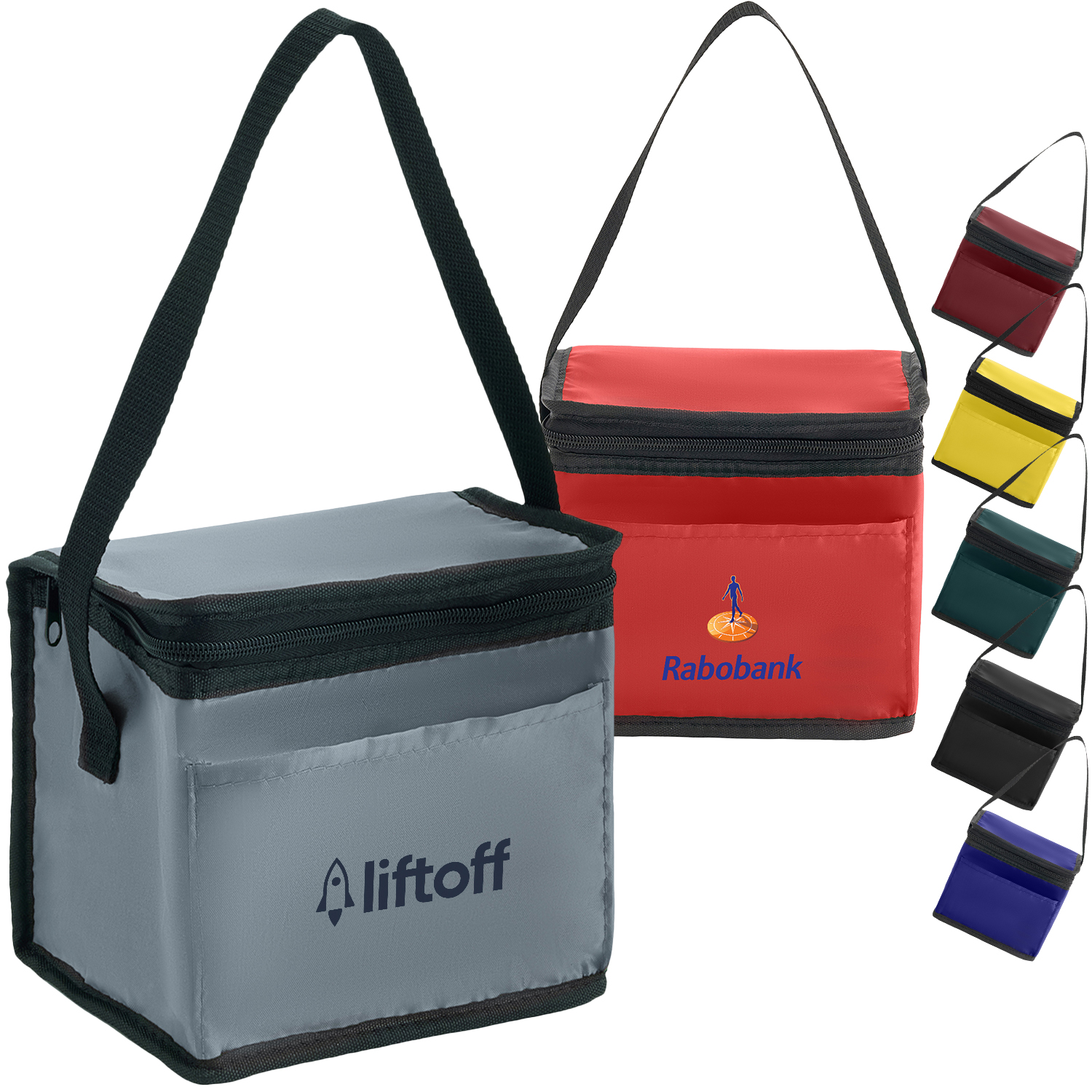 210D Food Safe Foil Lining Polyester Large Lunch Bag 4