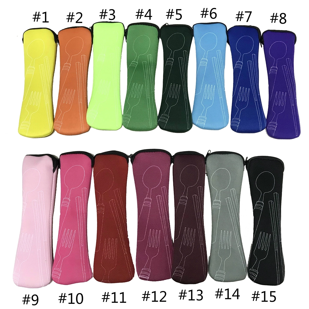 5-Piece Stainless Steel Cutlery Set with Neoprene Case 3