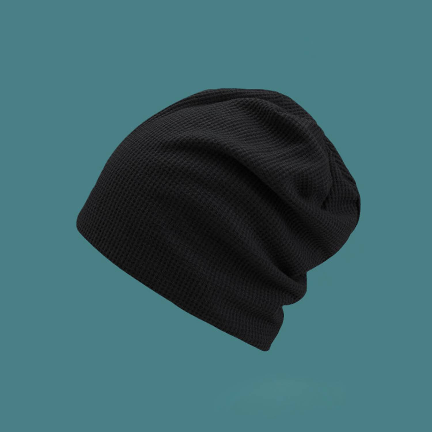 Simple And High-End Double-Layer Knitted Fabric Bean Hat 9