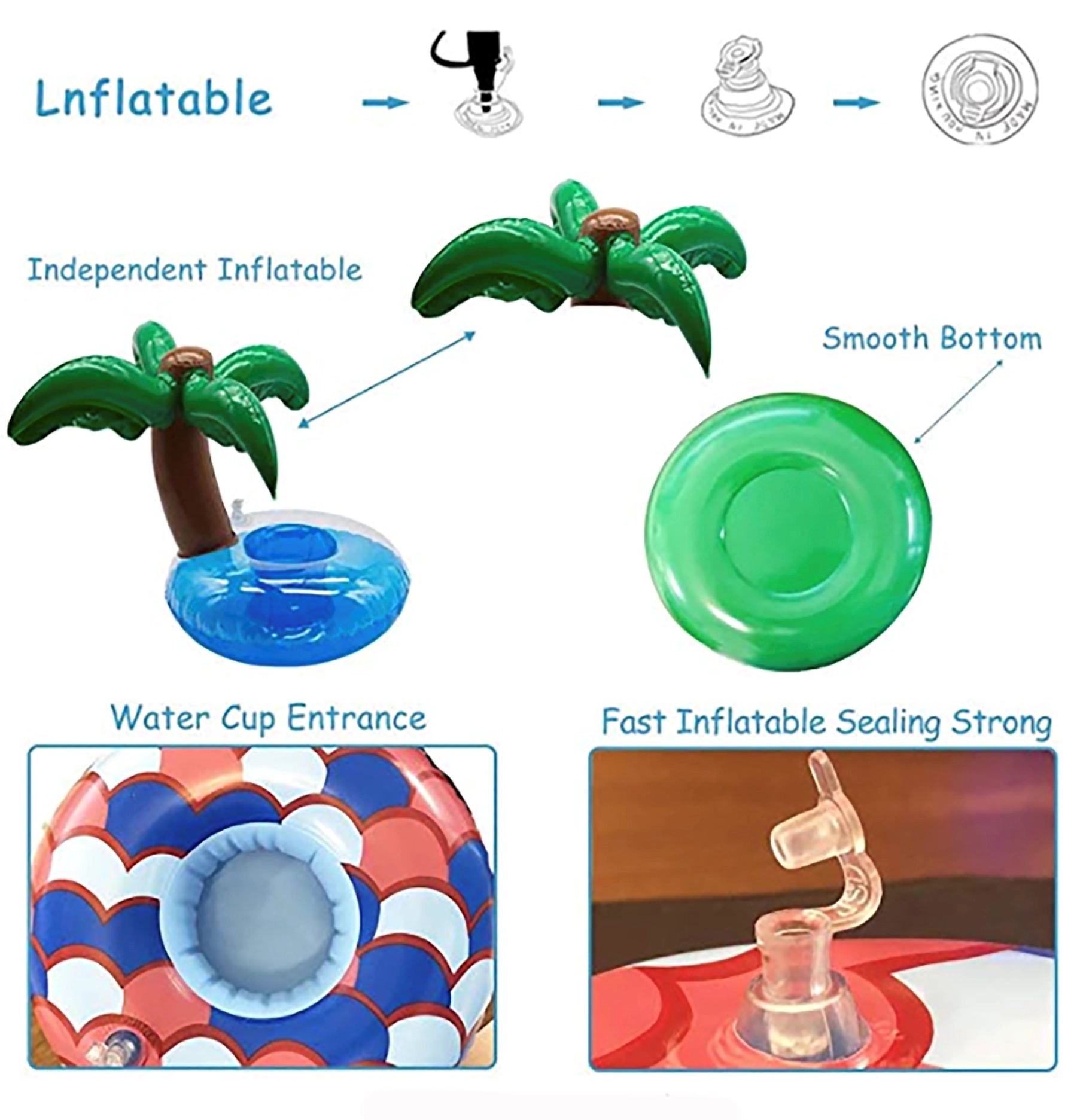 Inflatable Drink Holder Floating Coasters 4