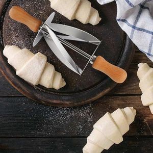 Roller Stainless Steel Croissant Cutter 1
