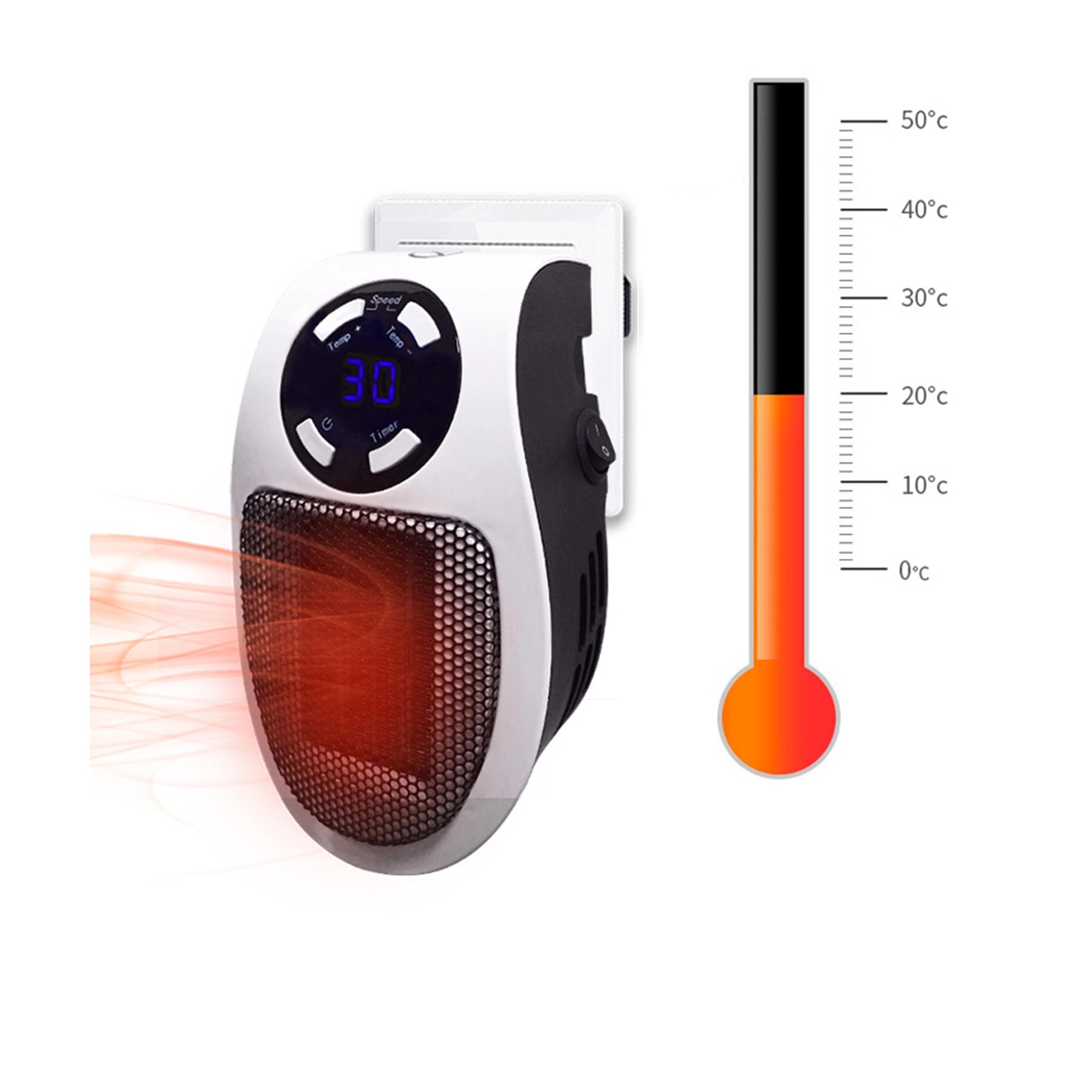 Small Electric Space Heaters Indoor With Thermostat 3