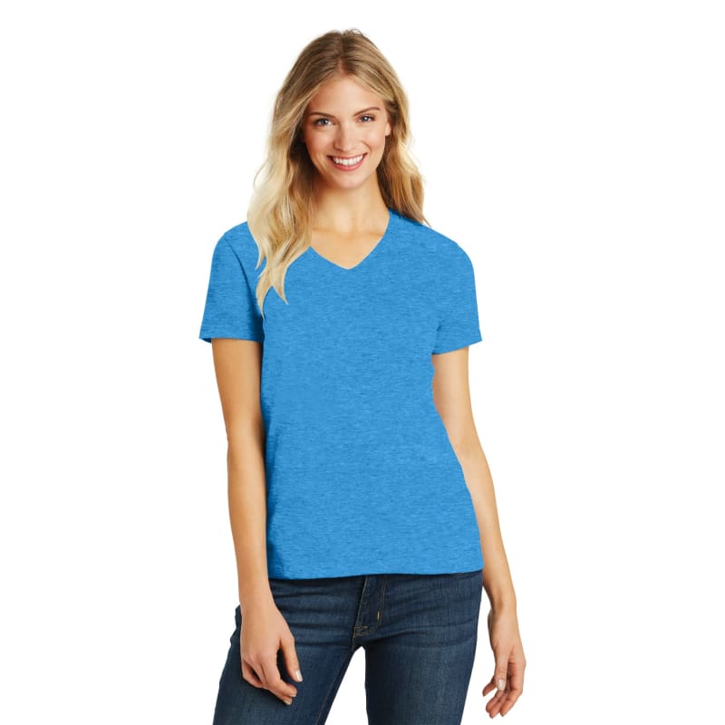District Women's Perfect Blend CVC V-Neck Tee. 59