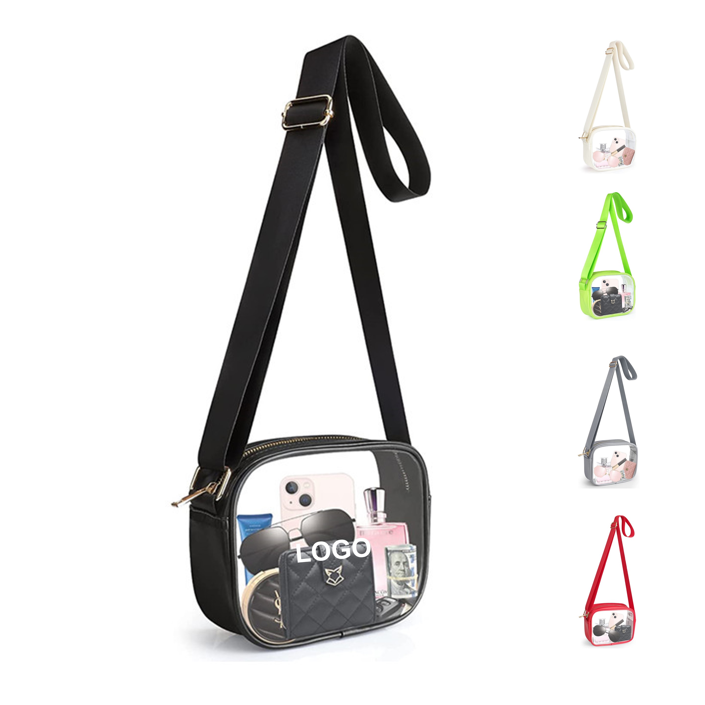Clear Crossbody Bag (direct import) 3