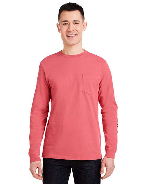 Unisex Long Sleeve Pocket T-Shirt - V021214 33